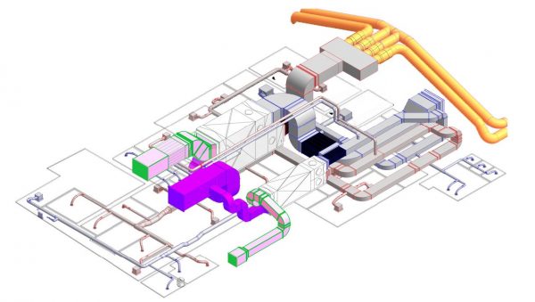 Modélisation 3D groupe de ventilation